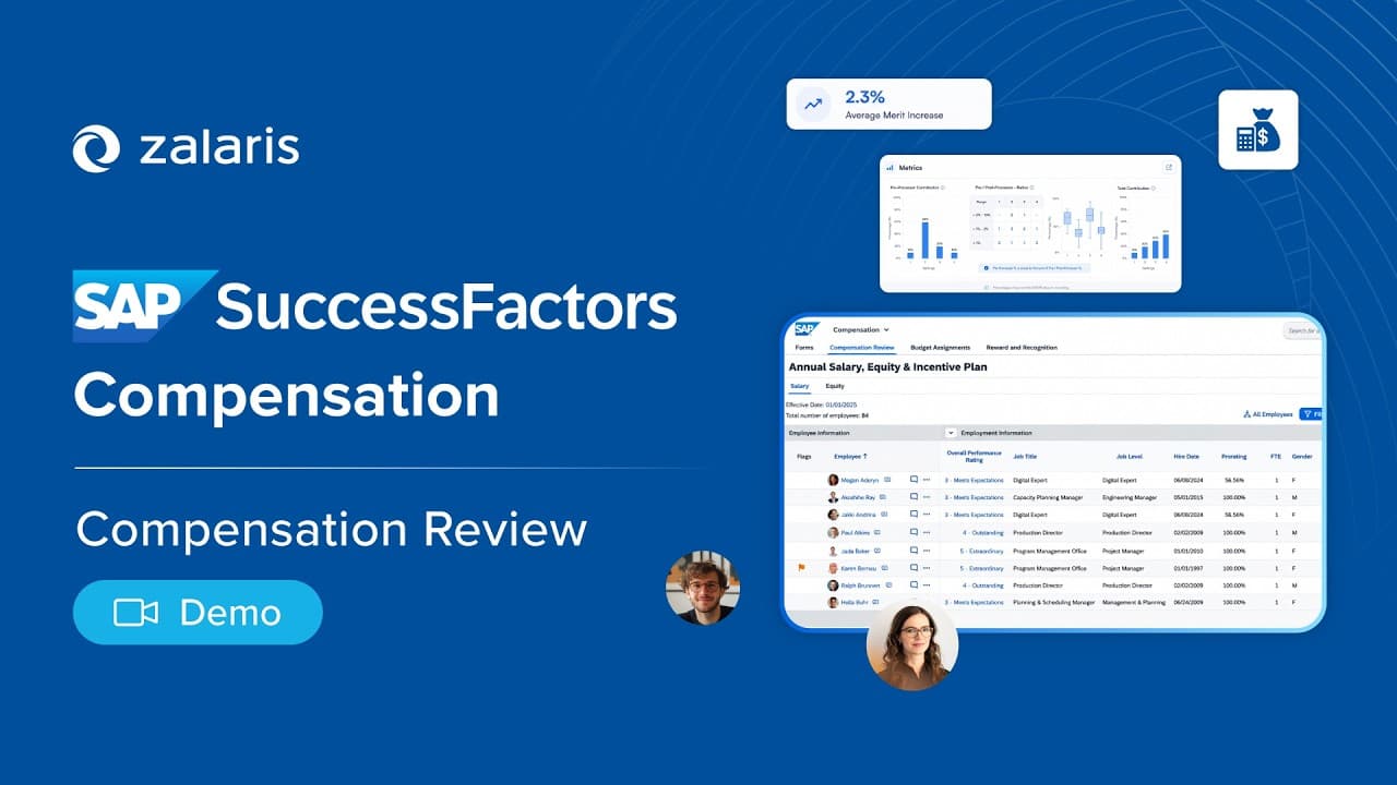 SAP SuccessFactors Compensation Review Demo: Merit-Erhöhungen automatisieren