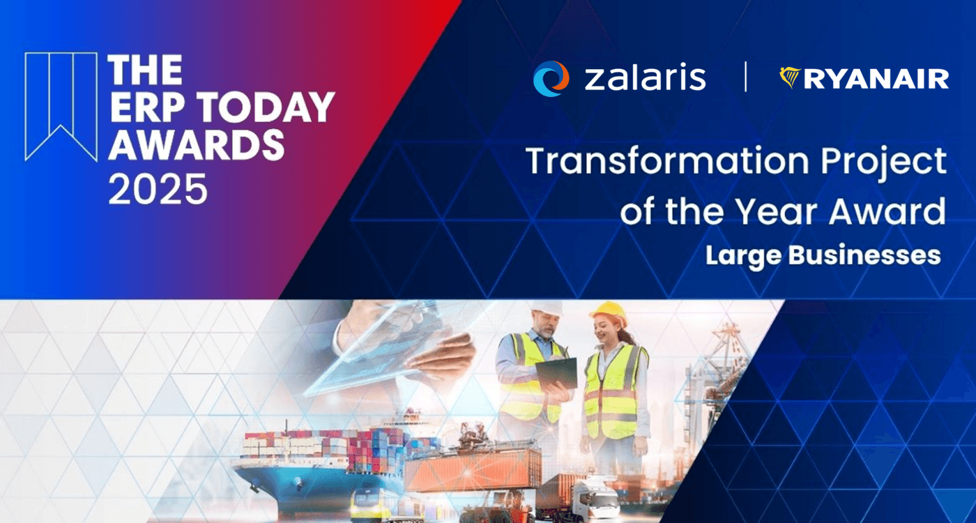 Zalaris und Ryanair gewinnen den ERP Today Transformation Project of the Year Award für Großunternehmen
