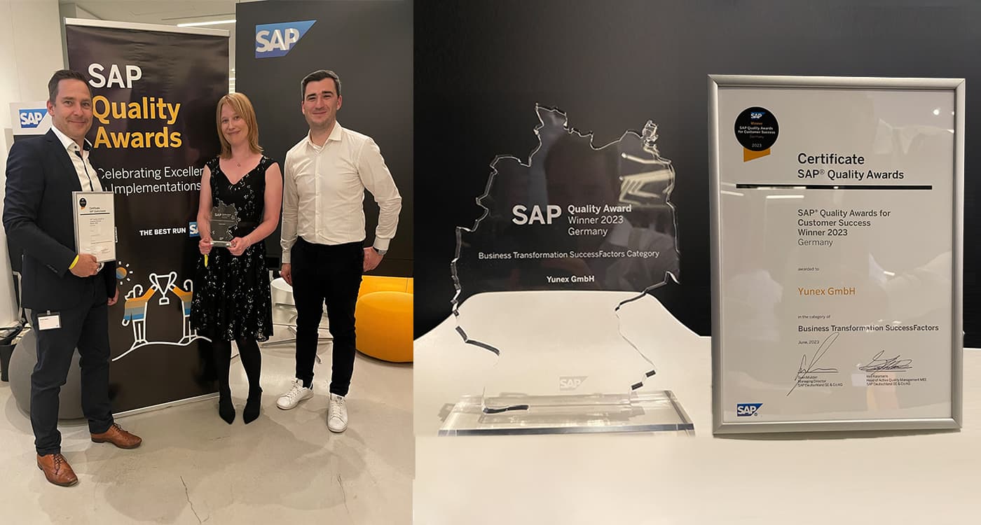 Zalaris wird mit dem SAP Quality Award in der Kategorie Business Transformation ausgezeichnet