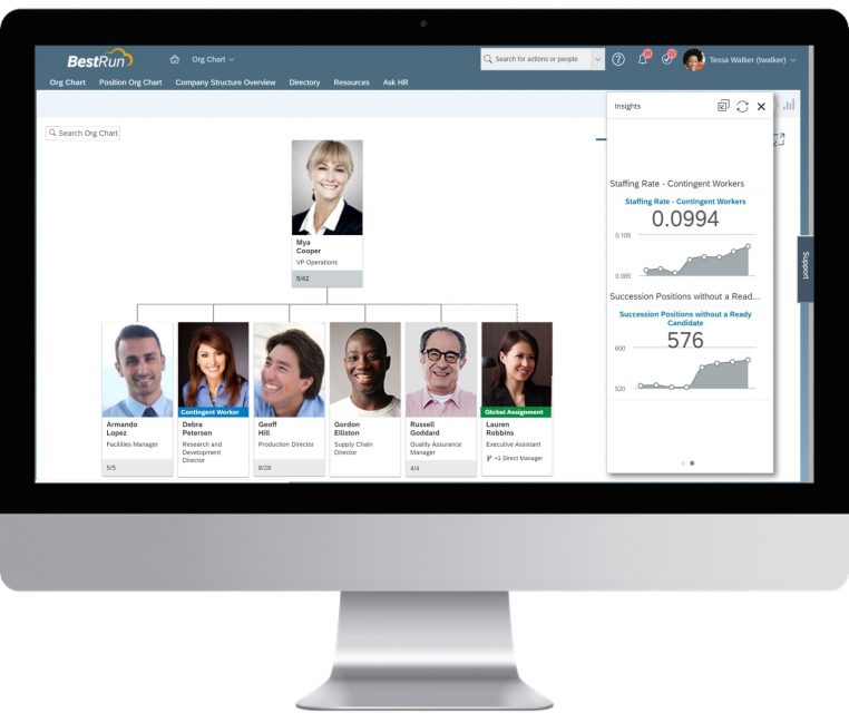 Organigramm in SuccessFactors EC