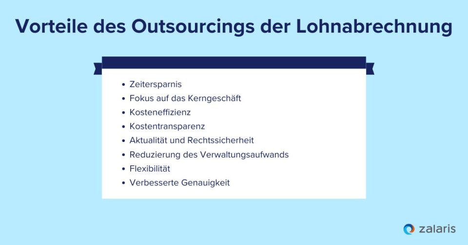 Vorteile des Outsourcings der Lohnabrechnung