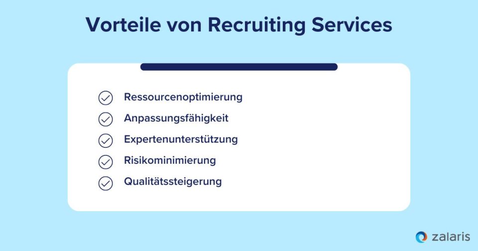 Vorteile von Recruiting Services