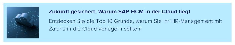 Warum SAP HCM in der Cloud liegt